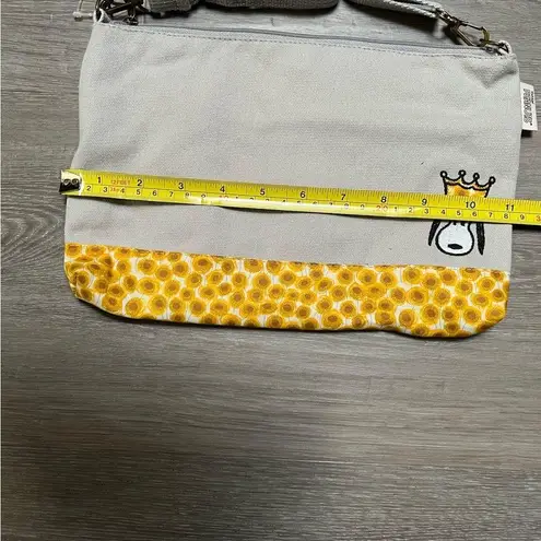snoopy king peanuts crossbody bag clutch pouch Yellow