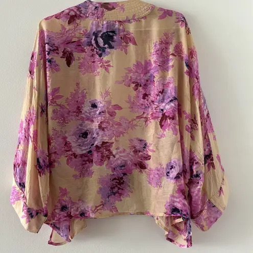 Anthropologie  Erfurt Luxury Floral Kimono One Size