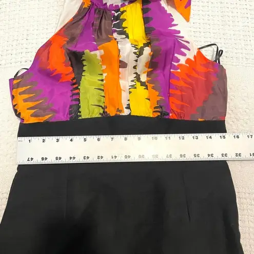 Trina Turk  Los Angeles color block halter bodycon dress size 8 D1 5072