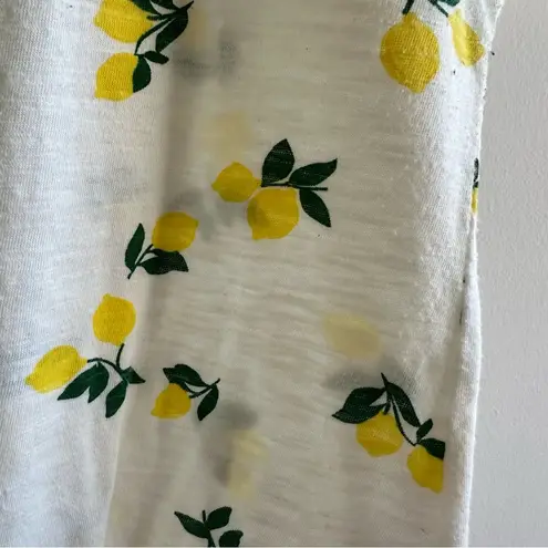 Como vintage  Lemon Patterned White Tee