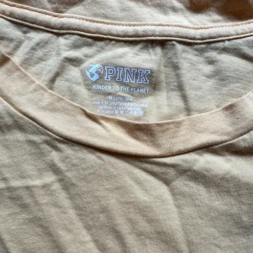 Pink by Victoria's Secret Yellow Comfy Sleep Shirt Women's Size Medium