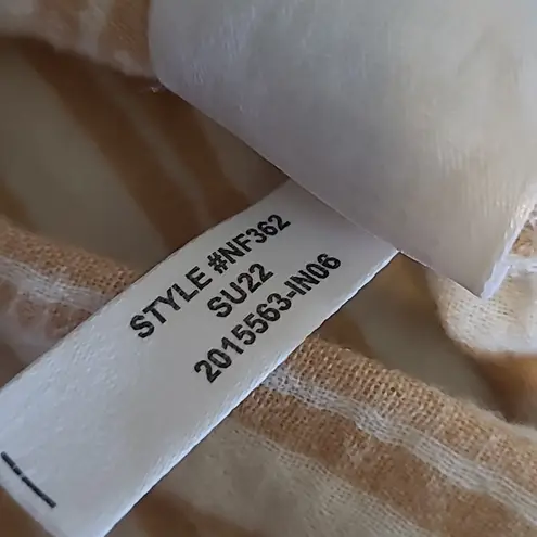 Madewell  LIGHTESTSPUN OVERSIZED PAJAMA TOP IN STRIPE PLAY EARTHEN SAND MEDIUM