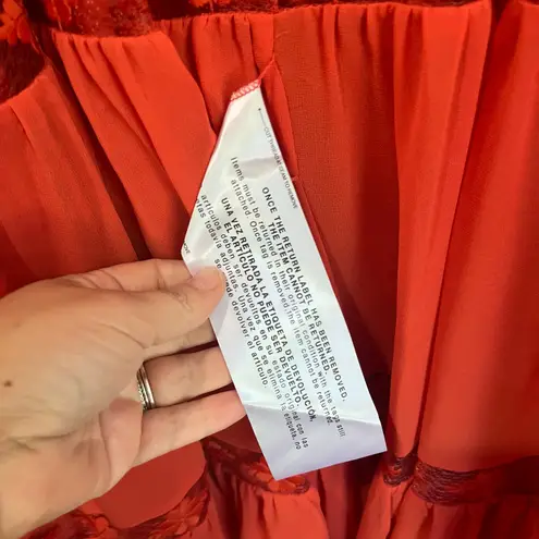 Dress the Population Dream Chiffon Sundress in Poppy Sz M