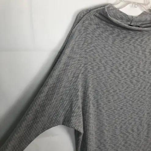 Bobeau Gray High Neck Dolman Sleeve Oversized Sweater Size M Casual Loungewear