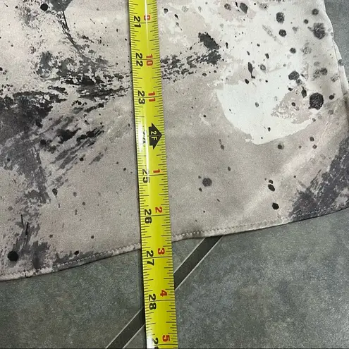 Lafayette 148 Artsy 100% Silk Top Abstract Short Sleeve Women’s Sz S Office Cute Black