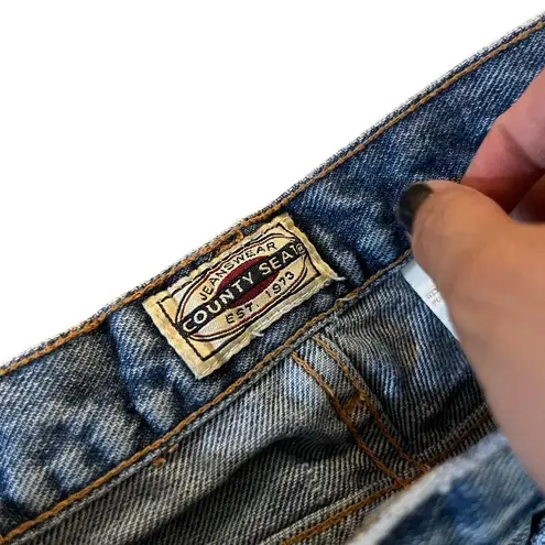 COUNTY SEAT Jeans Womens Size 10 Blue Medium Wash High Waist Pleated Vintage