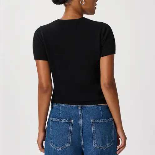 Quince NWOT  Mongolian Cashmere Black Tee Sz XL