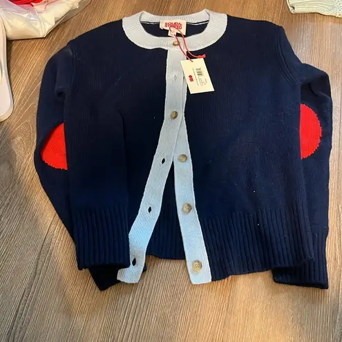 Solid & Striped NWT Kate Cardigan in Midnight Multi in wool and cashmere