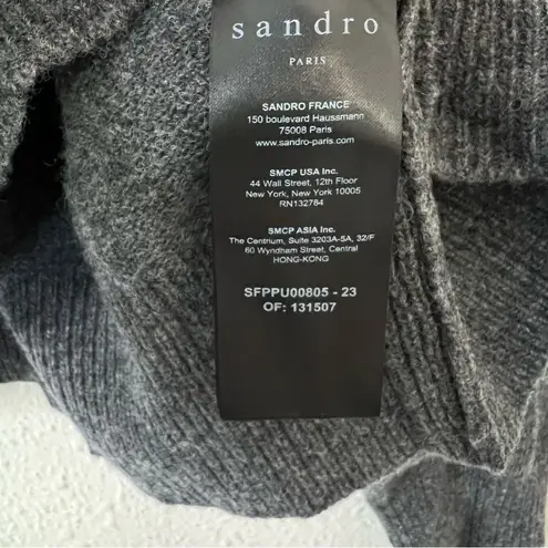 Sandro  Paris Turtleneck Wool Blend Sweater Long Sleeve Size 4 or XL