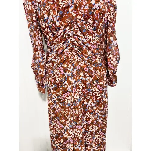 Msk Women's Floral Chiffon V