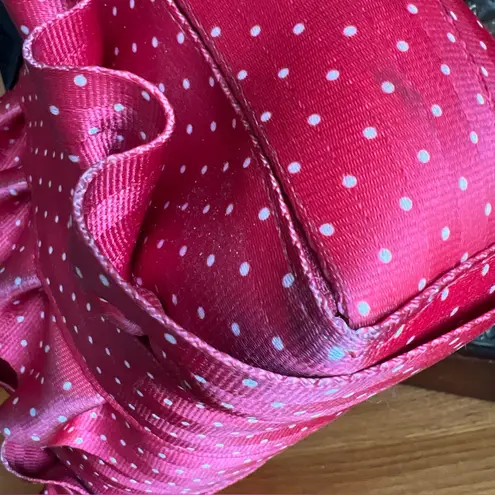 Disney Couture Harvey's Minnie Lola Ruffle Bag RARE Red