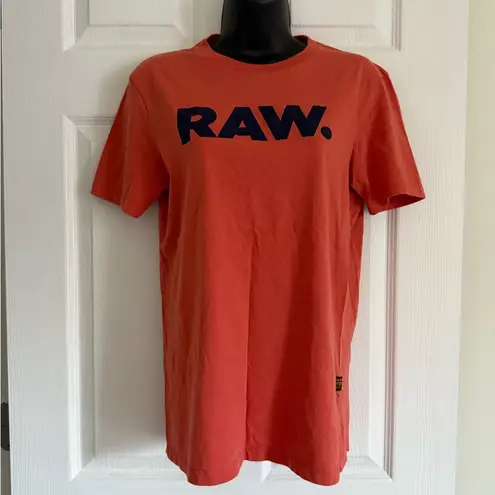 G Star Raw T Shirt Womens Size Small Salmon Casual Comfy Orange