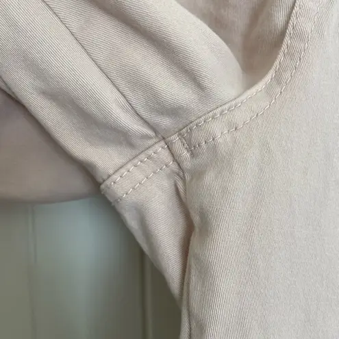 Soho NYCO women’s nude pink skinny silver hardware zipper stretch jean leggings