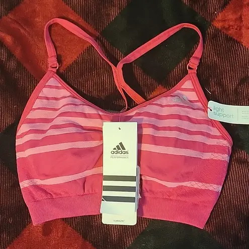 Adidas NWT  Climalite Lightly Padded Sports Bra Size XS (4-6)
