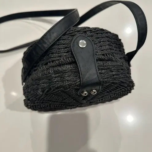 Topshop Round Straw purse