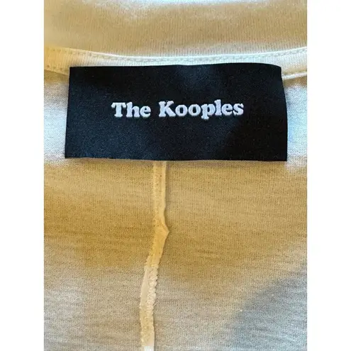 The Kooples White Cotton Jersey Crew Neck Short Sleeve Pin Tee Size S