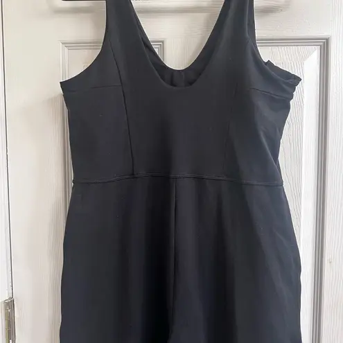 Zella  Black Sheath Jumpsuit Sleeveless Scoop Neck