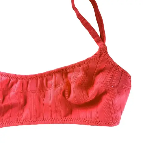 Solid & Striped Womens Sz XS Blood Orange Elsa Bikini Top Beachwear Swim Beach