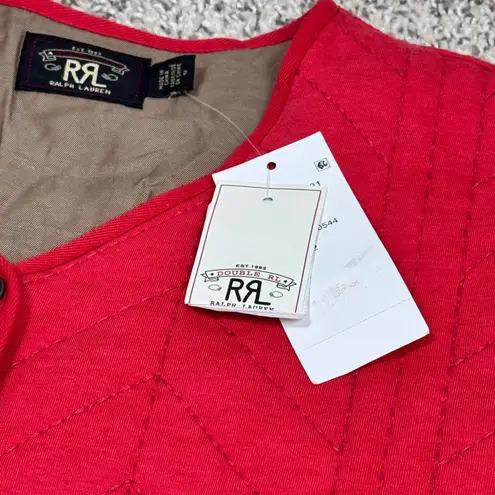 RRL Double RL Ralph Lauren Quilted Liner Jacket Red Workwear Americana Sz 2 NWT