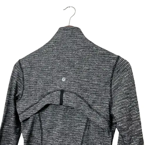 Lululemon Define Jacket Women's Size 6 Luon Black Heathered Variegated Knit