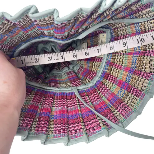 Lorna Murray Apparel Capri Hat Paradiso Rattan Beach Bucket Pleated Woven Medium Blue - Image 13