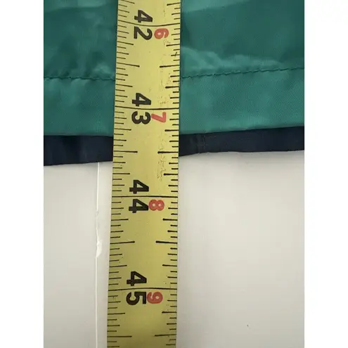 Vintage Forecaster Of Boston Trench Raincoat Size 12 Blue Black Iridescent