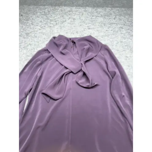 Pendleton  Blouse Womens 10 Long Sleeve‎ Scarf Neck Petite Polyester Top Shirt