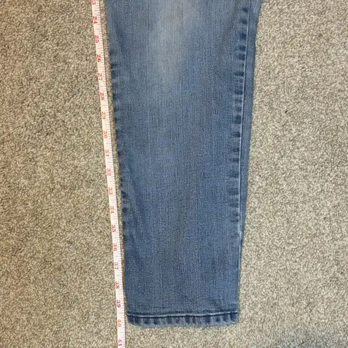 Gloria Vanderbilt Amanda Embroidered Pocket Straight Leg Jeans Size 6