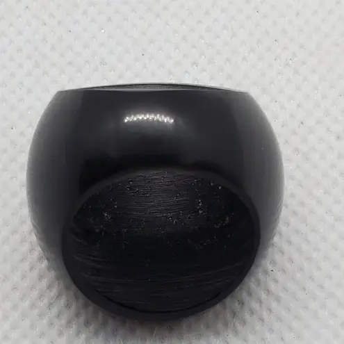 Black & Brown Shell, Abalone, & MOP Ring Black Size 8