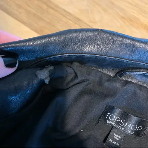 Topshop  Vegan Leather Moto Jacket 8