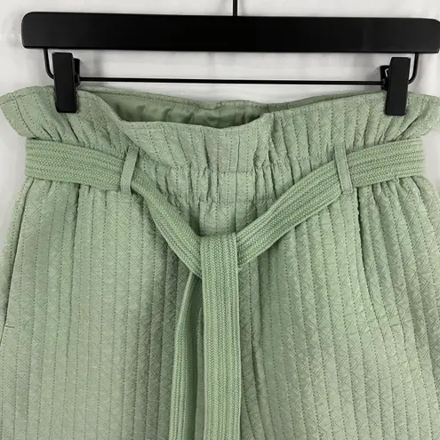 Samsoe Samsoe New Quilted Paperbag Waist Ember Shorts Vineyard Green