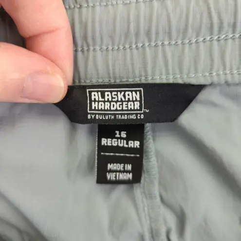 Duluth Trading AKHG Access Point Pull On Pants Slim Leg Women's 16 Hiking Gorp Gray