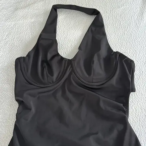 Norma Kamali Normal Kamali Halter One-Piece Swimsuit, size Medium, $175