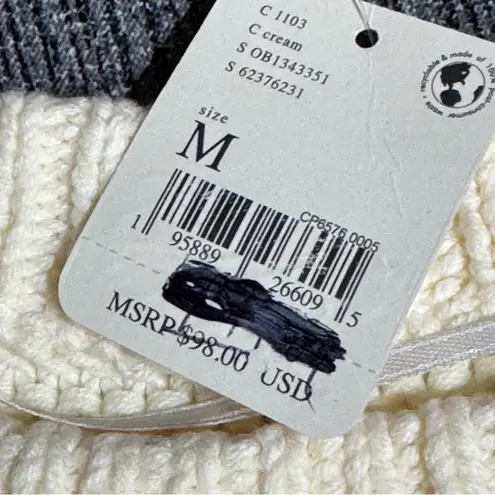 Free People  Dream Cable Crewneck Sweater