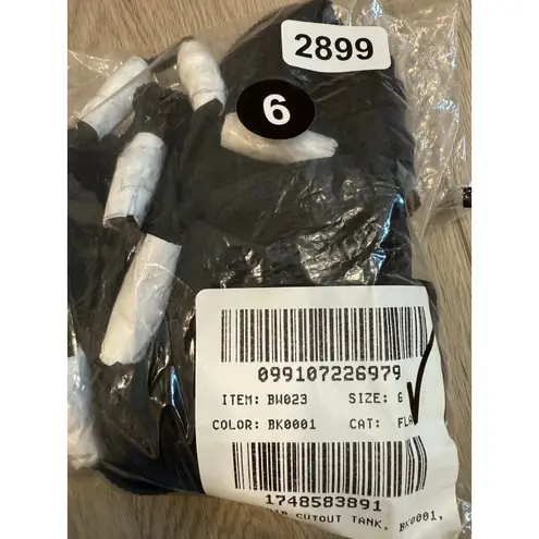 J.Crew  Ribbed Cutout Pearl Detail Elegant One Piece Swimsuit Black 6