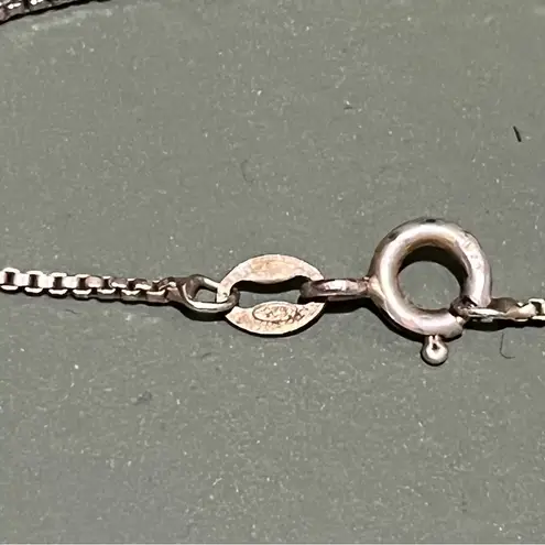 GOLD FLLD CHINESE CLOISONNÉ ENAMEL EGG FLWR PENDANT 925 CHAIN NECKLACE Italy VTG