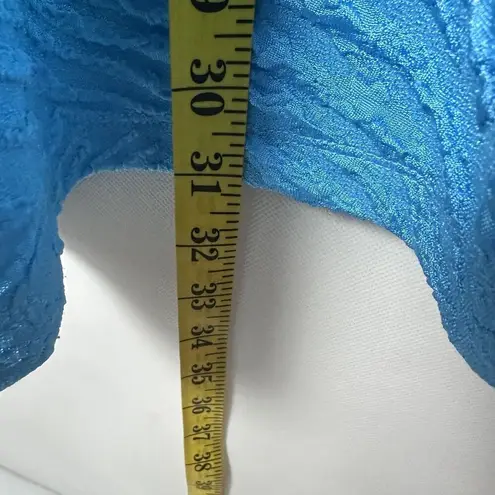 Ali Miles Tunic Womens XL Blue Textured Top Dress Artsy Lagenlook Unique…