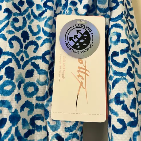 NWT Ladies GOTTEX Santorini Blue Golf Tennis Long Sleeve Jacket M Full Zip Mesh Size M