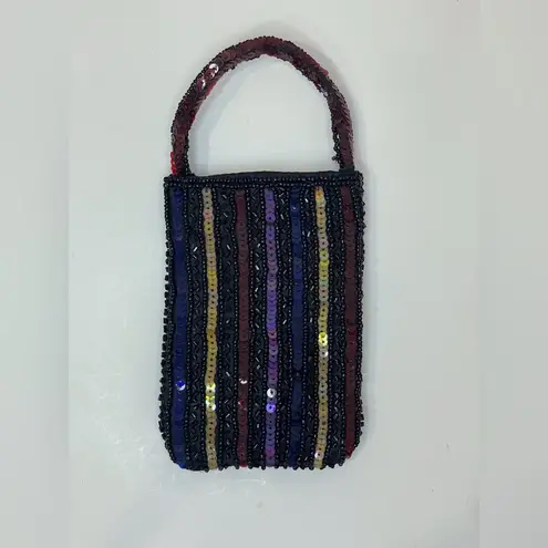 Elegant Multicolor Y2K Sequin Beaded Women's Case for Cellphones Black