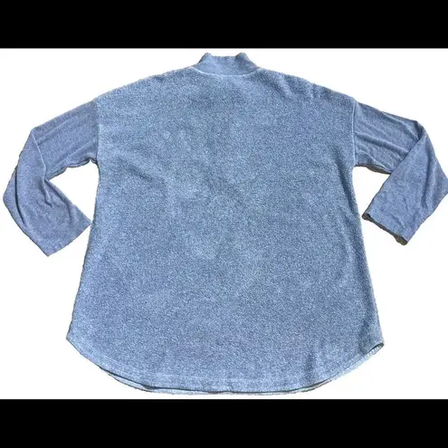 Soft Surroundings Soft Surrounds Quarter Zip Cotton Blended Fleece Outdoor Pullover Sweater Large