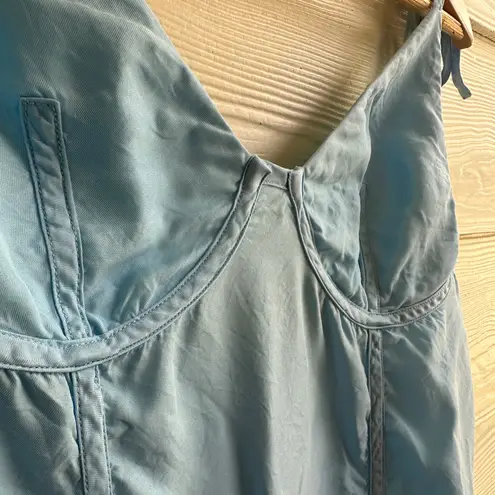 Corset Cami Sleep Dress Blue Size 6