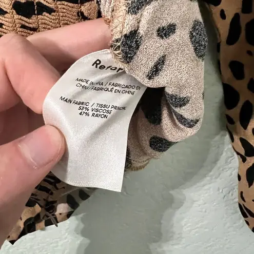 Reformation  Reign Top in Bobcat Animal Print Size 0 - Image 5