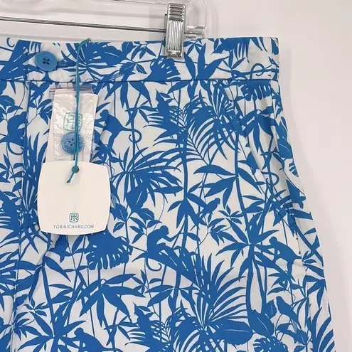Tori Richard Jungle Patricia Skirt Blue & White Women’s Size 10 New with tags!