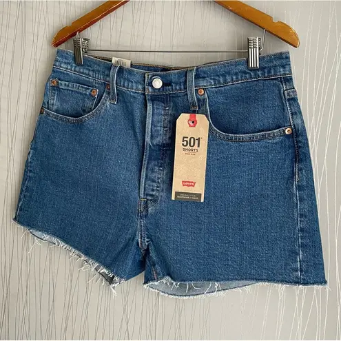 Levi's  Women's 501 Original High Rise Denim Jean Cut Off Shorts in Jive Stone