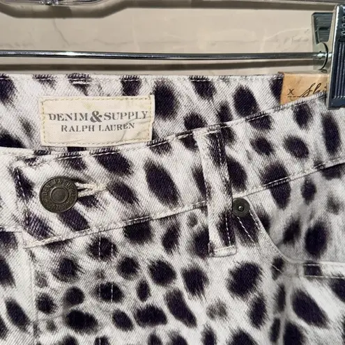 Denim & Supply Ralph Lauren jeans NEW Leopard Print skinny 30 cotton stretch