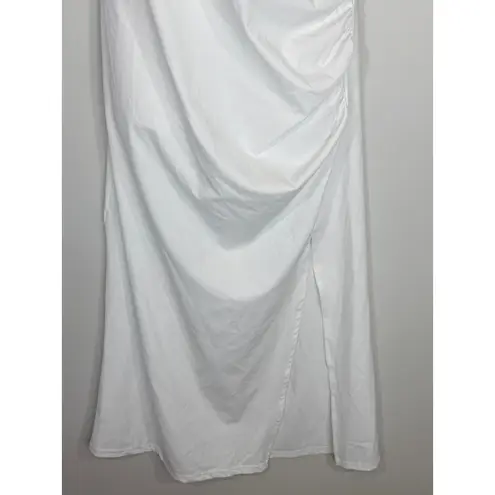 Halara Softlyzero Airy Crossover Ruched Lace Up Bodycon Dress UPF50+ XL NWT