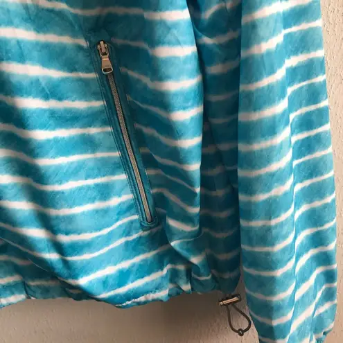 Ralph Lauren Lauren  Windbreaker Blue White Stripes