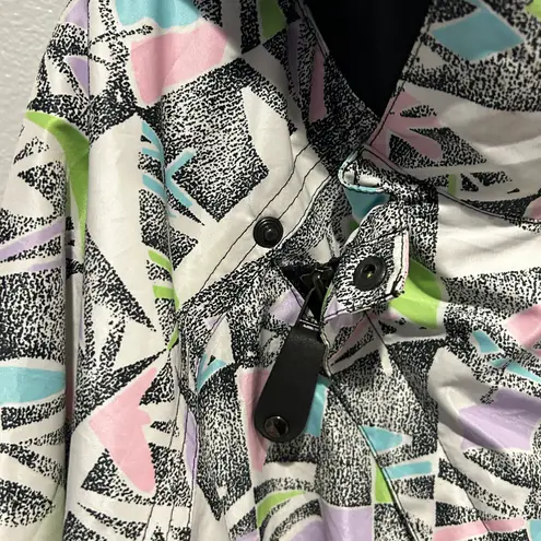 Kaelin Vintage Black w/ Accent One Piece Insulated Ski Suit Womens Size 12 White Size L