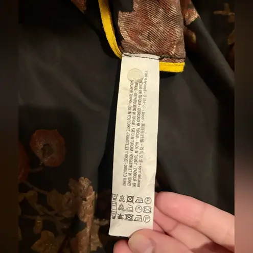 ZARA  BASIC OUTERWEAR • Long Sleeve Peplum Ruffle Hem Floral Kimono • M - L