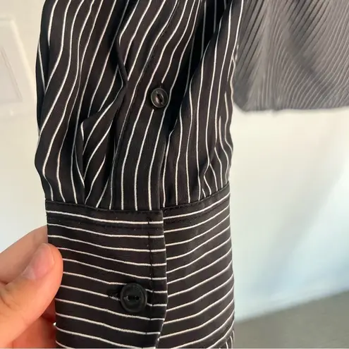 Rag and Bone  Felix Popover in Black/White Stripe small